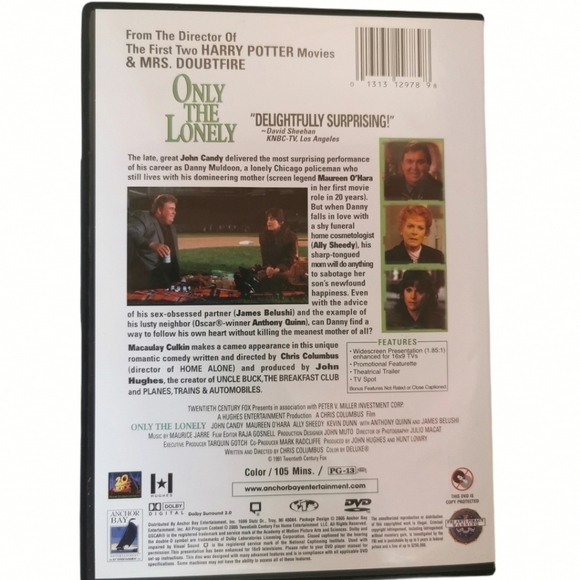 ONLY the Lonely DVD 2005 John Candy Ally Sheedy Maureen O'Hara - Picture 2 of 3